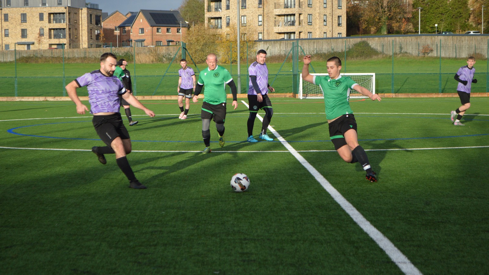Bracknell Panthers FC playing a December fixture on their 4G all-weather home pitch
